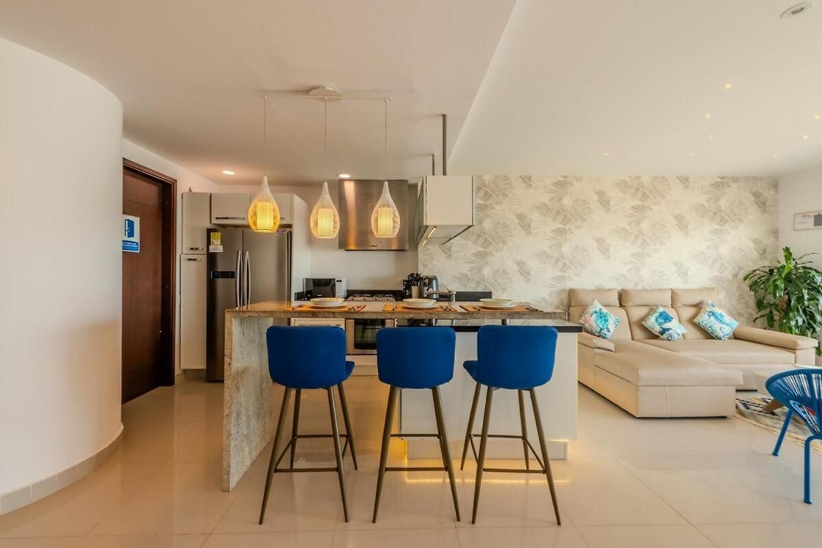 Luxury Ocean View Retreat Pool Jacuzzi & Apartamento Cartagena