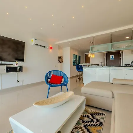 Luxury Ocean View Retreat Pool Jacuzzi & Apartamento Cartagena