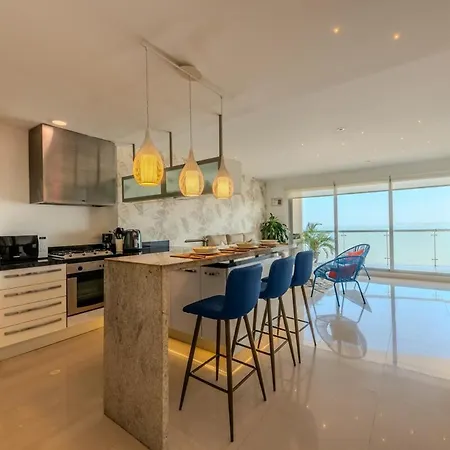 Luxury Ocean View Retreat Pool Jacuzzi & Apartamento Cartagena