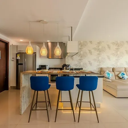 Luxury Ocean View Retreat Pool Jacuzzi & Apartamento Cartagena