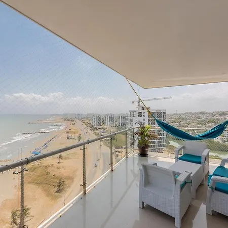 Luxury Ocean View Retreat Pool Jacuzzi & Apartamento Cartagena